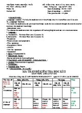 Ma trận và đề kiểm tra học kỳ II môn Tiếng Anh Lớp 6 - Năm học 2016-2017 - Trường THCS Nguyễn Trãi (Có đáp án)